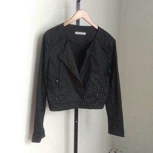 Mavi Jean Company Asymmetrical Moto Jacket Size LP